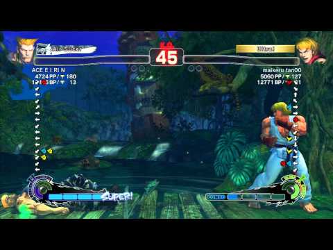 ACE E I RI N (Guile) vs Michael Tan (Ken) - SSF4 Arcade Edition Xbox Live Ranked Match