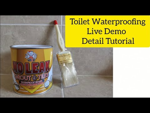 Waterproof DIY toilet floor leaking without hacking? Step by Step Tutorial UFIXX