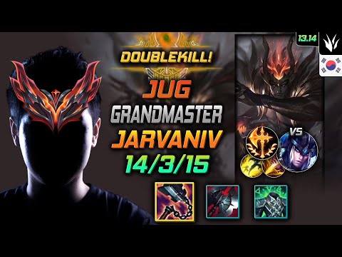 Jarvan IV Jungle Build Goredrinker Conqueror - LOL KR GrandMaster Patch 13.14