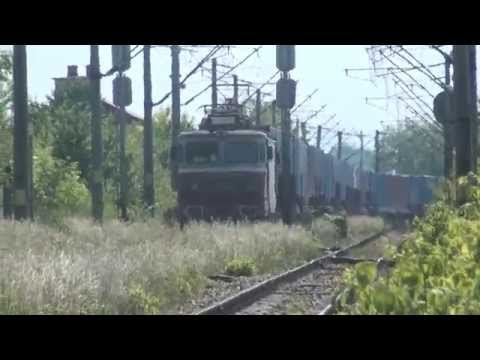 Tren de marfa cu 48 containere intra in statia Suceava - 31.05.2015