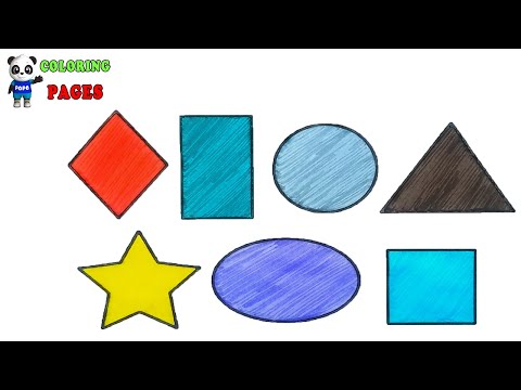 Shapes Coloring Pages-Learn Shapes with colouring-Coloring Pages For Kids