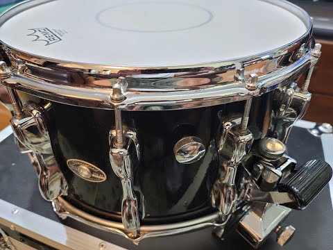 RARE Vintage Slingerland Snare Drum - Magnum w/Slapshot Strainer Early 1980s Black - 14x8 image 15