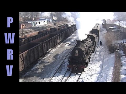 Chinese Steam - Steam Hauled Passenger Train! SY1564 on Meihekou Coal Railway