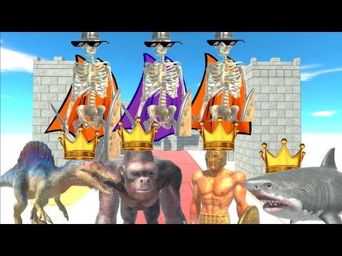 SUPER SKELETON BROTHERS + INFERNALS VS KING MEGALODON + KING ACHILLES + KING SPINO + KING GORO -ARBS