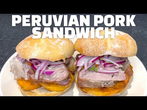 Peruvian Pork Sandwich (Pan con Chicharrón)