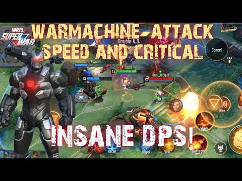 MARVEL SUPER WAR: Weekly Free Hero: War Machine - Aspd and Critical - Power Core+Build