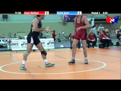 Jesse Stafford vs. Taylor Doan at 2013 ASICS University Nationals - GR