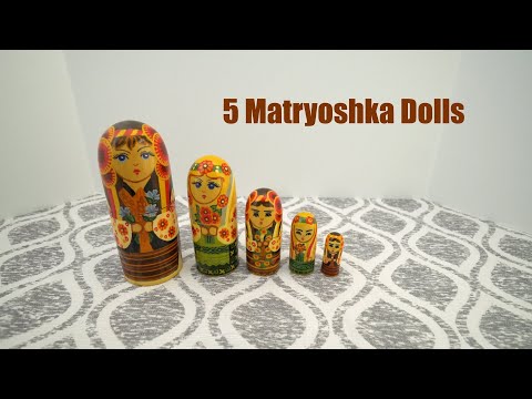 My Nesting Doll Collection #0019 – Russian Matryoshka Dolls (5 Dolls Total)