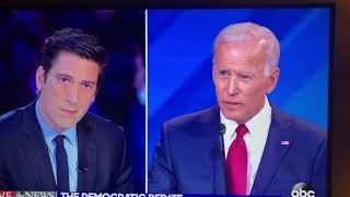 Joe Biden almost loses his teeth during 2020 Debate.