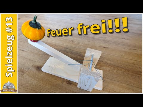 Katapult als Holzspielzeug - DIY Katapult als Spielzeug