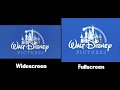 Walt Disney Pictures Pixar Animation Studios 2001 Logo Widescreen VS Fullscreen Comparison