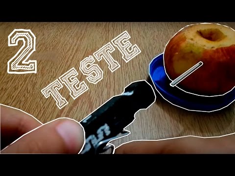 PISTOLA FEITA COM PREGADOR DE ROUPAS - TESTE - PARTE 2