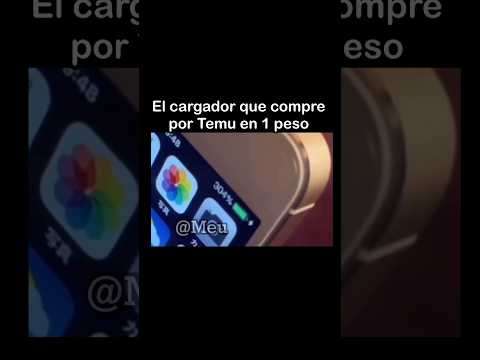 El cargador que compre en temu por 1 peso #Meu