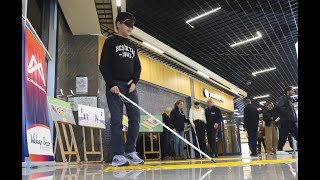 MERSİN BÜYÜKŞEHİR ‘GÖRME ENGELLİLER HAFTASI’ KAPSAMINDA EMPATİ PARKURU KURDU