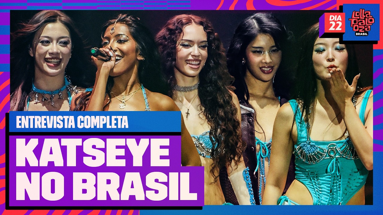 KATSEYE enaltece música brasileira em ENTREVISTA exclusiva! | Lollapalooza | #LollaBRNoMultishow