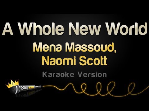 Mena Massoud, Naomi Scott  - A Whole New World (Karaoke Version)