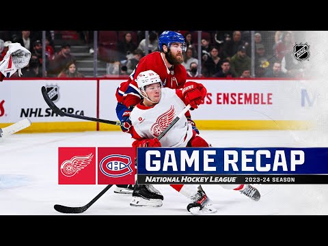Red Wings @ Canadiens 4/16 | NHL Highlights 2024