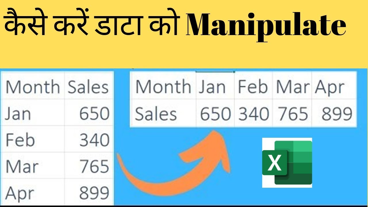 Convert Row to Column in Excel