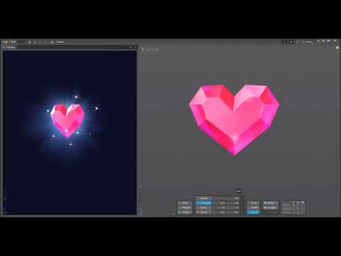 How to Animate a Rotating 3D Heart Gem in Spine 2D | Tutorial |