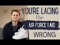 How To Lace AIR FORCE 1 MID 3 OPTIONS