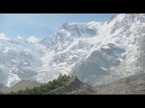 Альпийский ледник сокращается на 10 см в