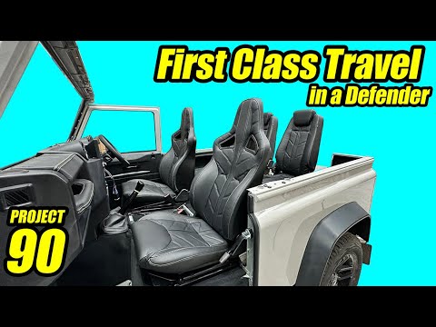 Fitting seond row and heated leather seats into the Land Rover Defender 90 Thumbnail