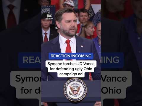 REACTION INCOMING: Symone torches JD Vance for defending ugly Ohio campaign ad