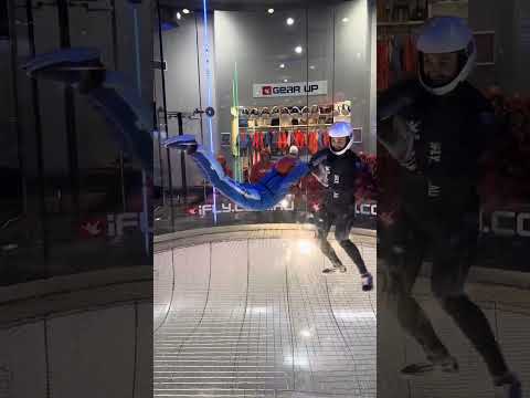 Very first Training session indoor skydiving 🪂 #ifly #teamSiddy11 #skydiving #kidsvideo