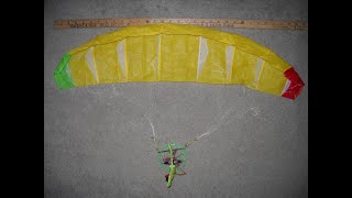81cm RC Paramotor Flight, 2-cell lipo, head winds