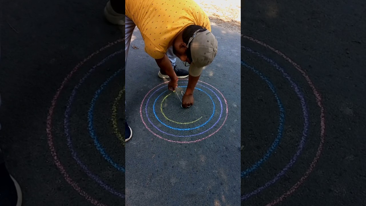 How to draw circle - Alpana