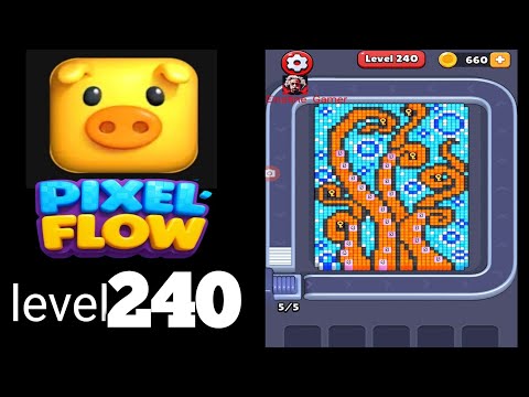 Pixel Flow Level 240 Walkthrough