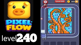 Pixel Flow level 240 very hard Walkthrough Solution