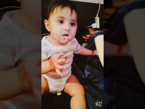Baby Shark Doo Doo| Baby Ezzah Eating Ice cream| Cute Baby Ezzah