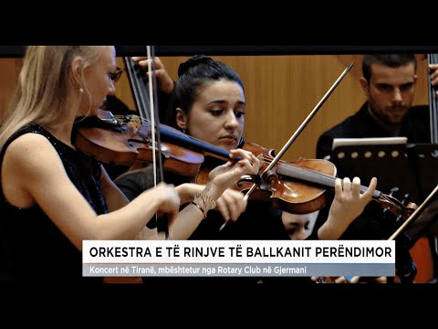 The Western Balkans Youth Orchestra in Tirana - A TV report by Magda Alla  © RTSH, October 2021
