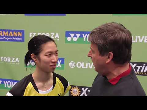 Die glückliche Siegerin Yvonne Li