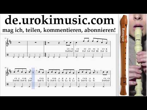 Blockflöte Lernen B. Fall Out Boy - Church Tabulatur um-ih995