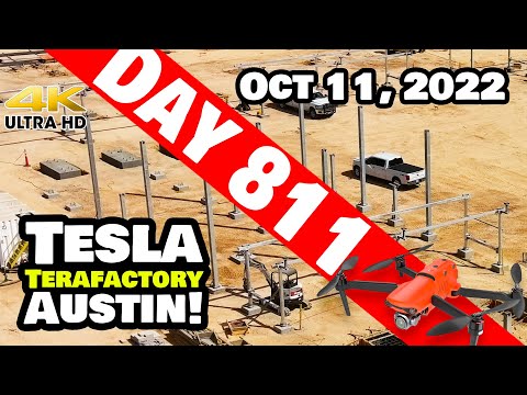 SWITCHYARD PROGRESS AT GIGA TEXAS! - Tesla Gigafactory Austin 4K  Day 811 - 10/11/22 - Tesla Texas