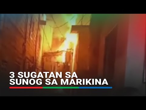 3 sugatan sa sunog sa Marikina