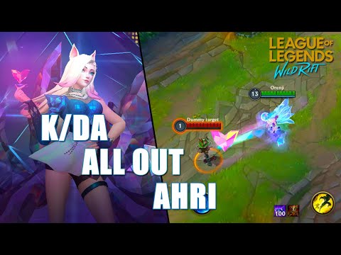 KDA ALL OUT Ahri - LoL WILD RIFT Skin Spotlight