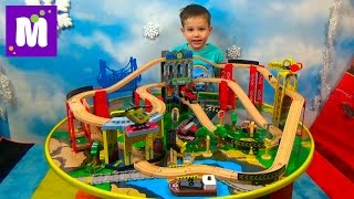 Стол трек ж/д дороги играем машинками распаковка игрушки Kidcraft City Explorer