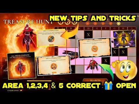 TREASURE HUNT EVENT TRICK IN FREE FIRE AREA 5 |  TREASURE HUNT AREA 4 MISSION KAISE COMPLETE KAREN