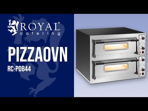 video - B-varer Pizzaovn - 2 kammer - 8 x Ø 32 cm