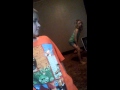 Gymnastics/pillow fight 