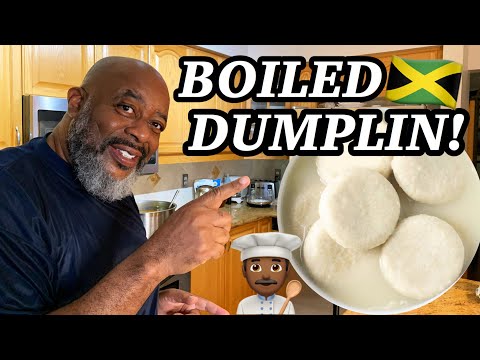 How to make Jamaican BOILED DUMPLINGS! (with Cornmeal!) | Deddy's Kitchen