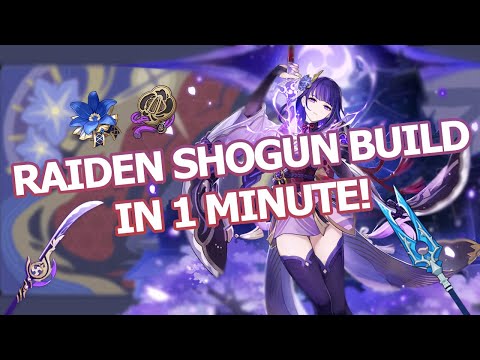 Raiden Shogun Build and Ascension Materials in 1 Minute! | Preparing for Raiden Shogun Rerun