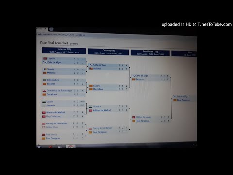 COPA DEL REY 2000/01.   FASE FINAL. RADIO