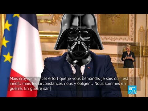 Emmanuel Macron "Nous sommes en guerre" - Voix IA Dark Vador (PARODIE)