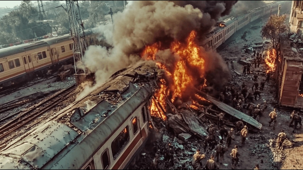 3 MINUTES AGO! Train Full of North Korean Troops Melted Down by Ukrainian MQ-9 Reaper Inside Russia!