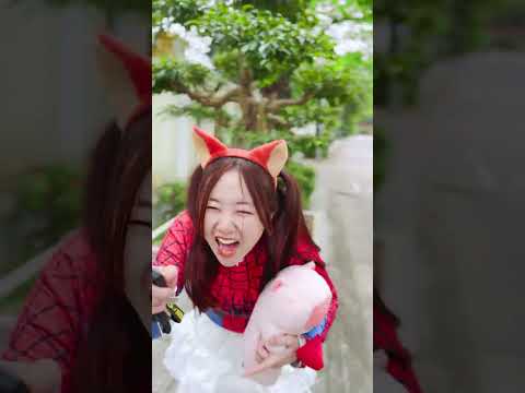 Spider-Girl takes revenge on Spider-Man #huntrix #kpop #rumi