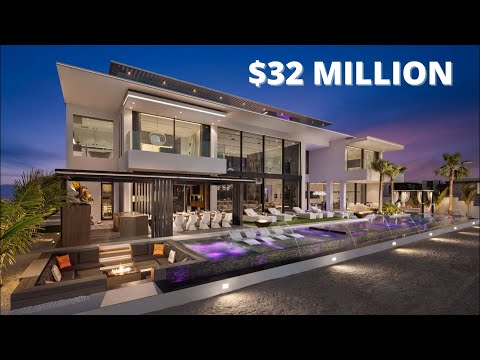 Inside a $32 Million Ultra Luxury Dubai Mansion! - Palm Jumeirah Island